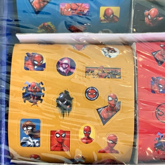 Spider-Man Sticker Collection Marvel 9 Rolls 360pc Colorful Spiderman Comics Lil - Picture 11 of 14